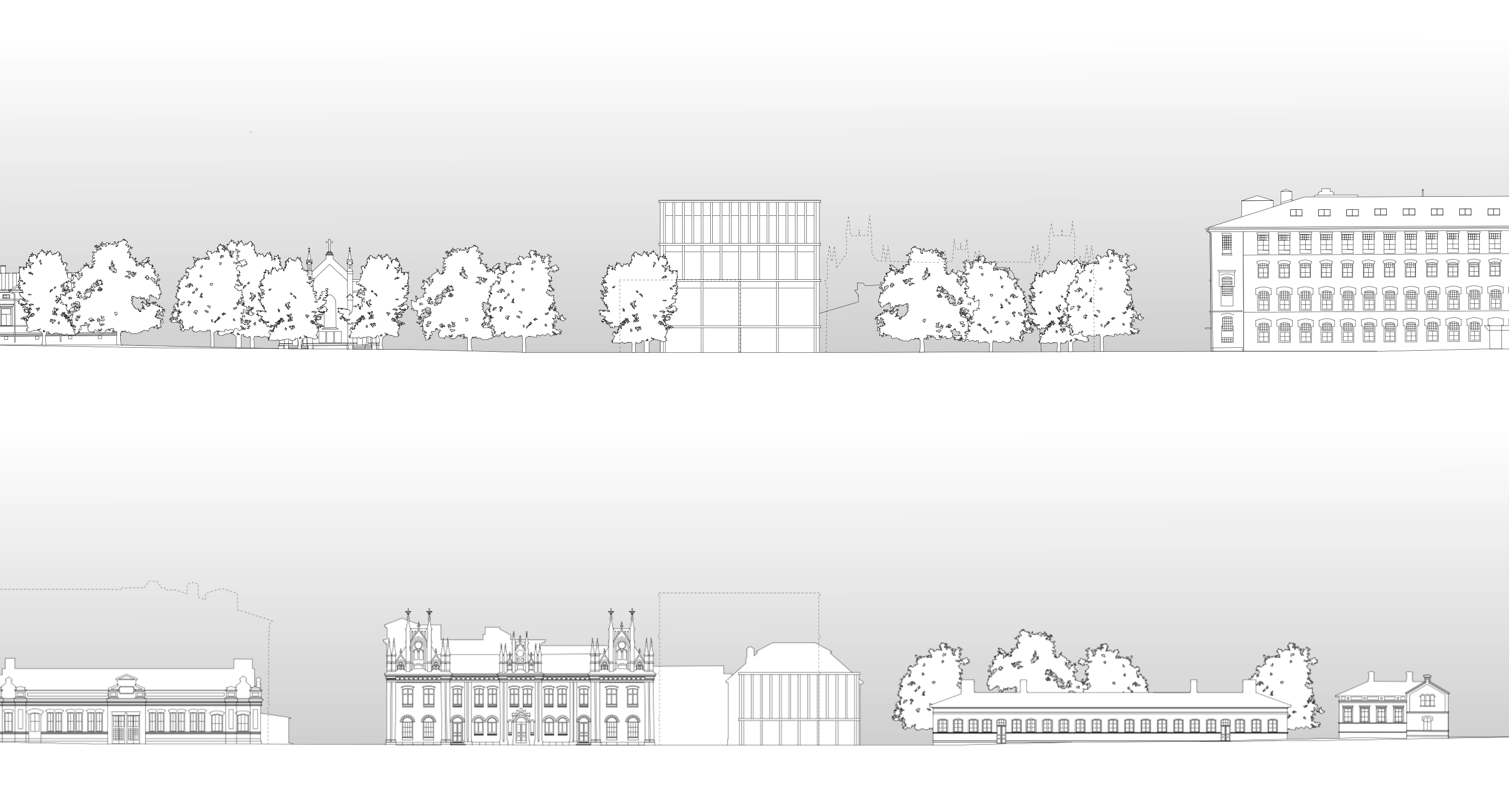 Interior view of Sara Hildén Art Museum.