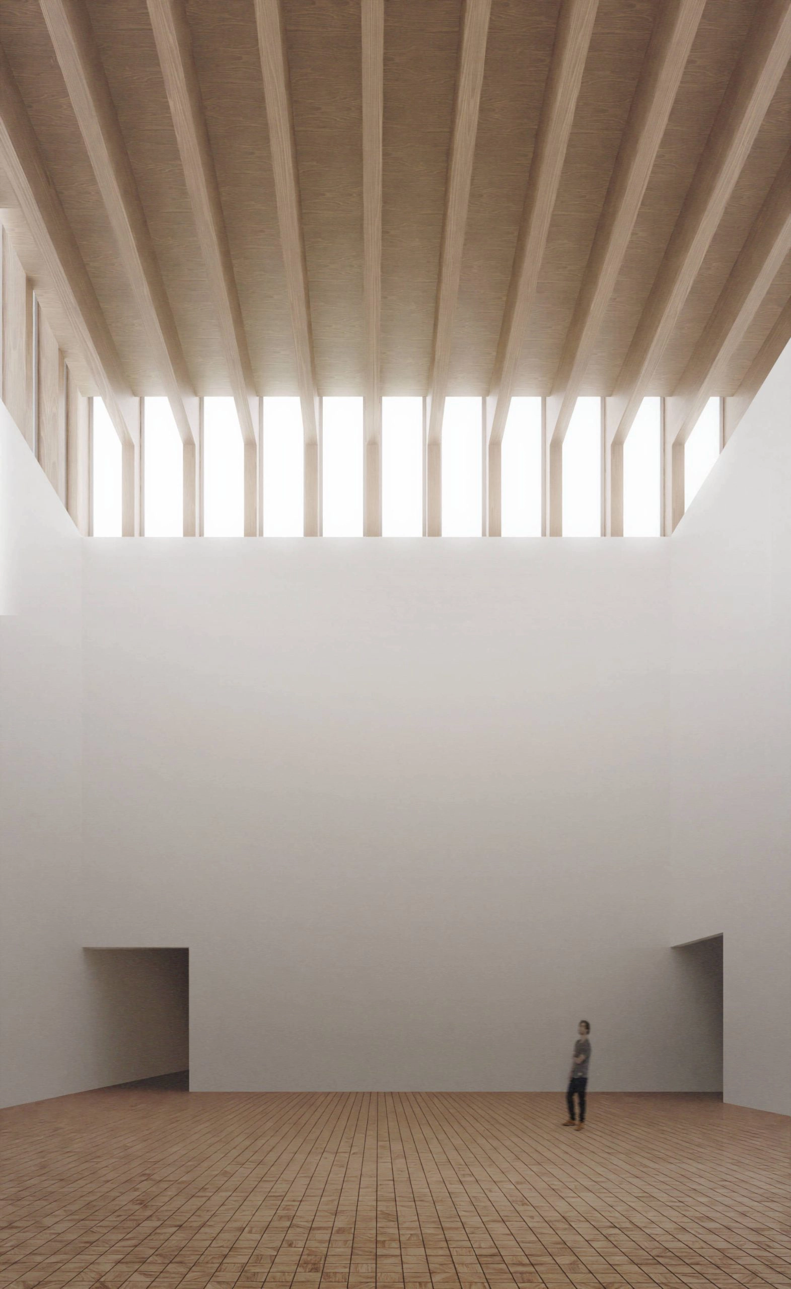 Scale model of Sara Hildén Art Museum.