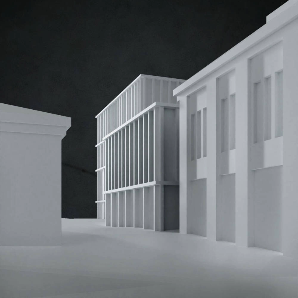 Scale model of Sara Hildén Art Museum.